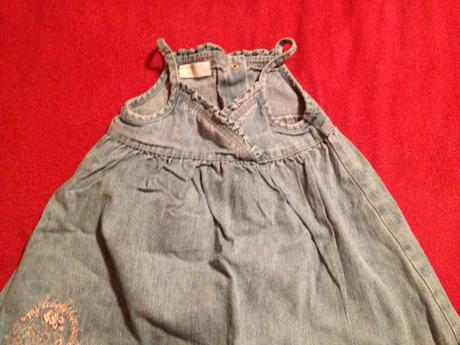 Dívčí džínové šaty - šatičky růže, kimbaloo,92