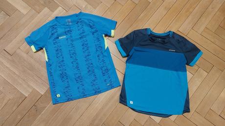 2x sportovní tričko, decathlon,134