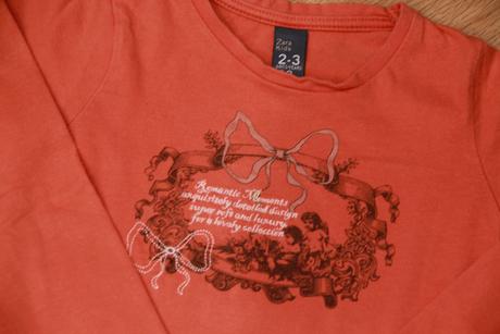Tričko zara kids - lososové, v. 98, zara,98