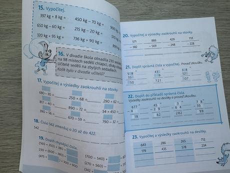 Vyplňovací sešity - 3. a 4. třída - matematika, čj,