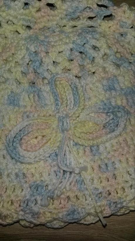 Háčkovaná bavlněná čepice vel. 3-6 let,