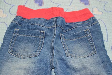 Široké pohodlné džíny, rifle, v pase na gumu, f&f,122