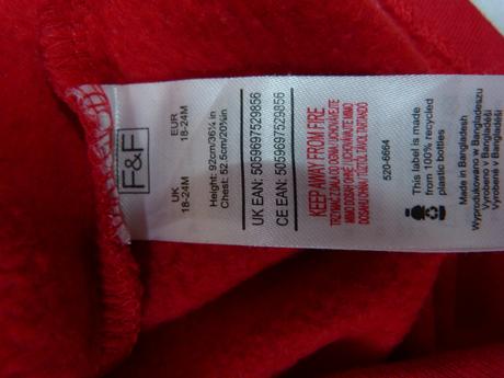 Delší mikina vel. 92, f&f,92