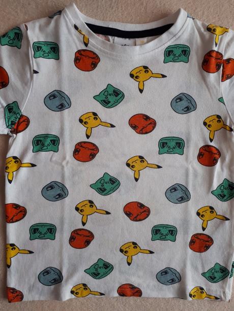 Dětské bílé tričko, triko pokémon/pikachu, vel.110, pepco,110