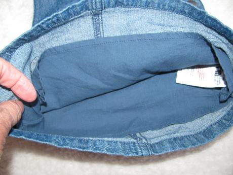 Džínové šatičky s laclem, mothercare,62