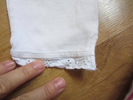 3/4 legínky s krajkou, next,92