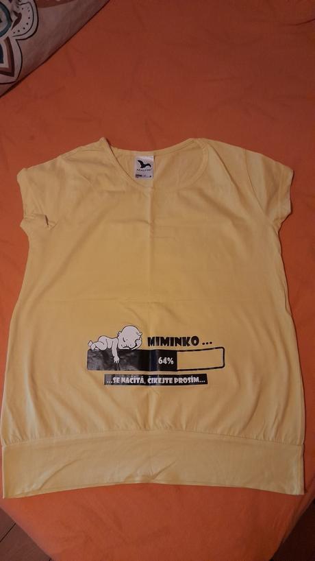 Těhotenské triko miminko, pleas,m