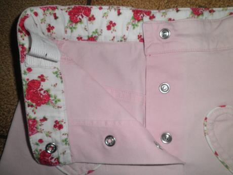 Plátěná sukně propínací, h&m,116