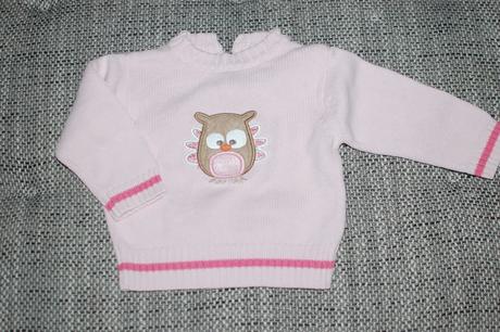 Svetřík caa se sovičkou, velikost 74, c&a,74