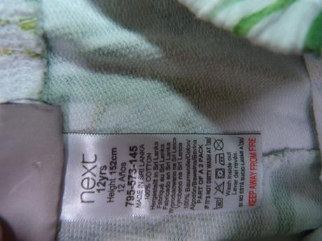 Bavlněné kraťase vel.152, next,152