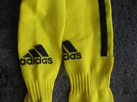Dětské žluté fotbalové štulpny adidas, adidas,30