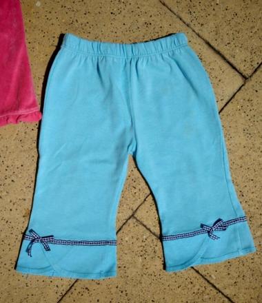 Tenké tepláky / tepláčky s mašličkami, 74