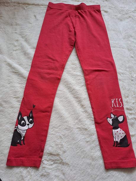 Legíny červené vel. 134, 134