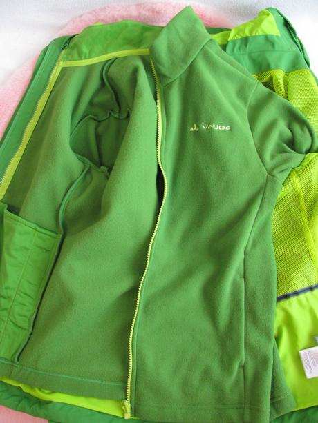 Zimní bunda s kapucí s fleec. mikinou-2 v jednom, 152