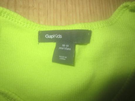 Neon tílko s flitrama, vrstvené, gap,140