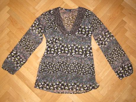 Květovaná blúzka, tunika i pro těhulky, vestino,40, 40