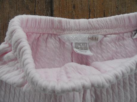 Teplé růžové tepláky, h&m,62