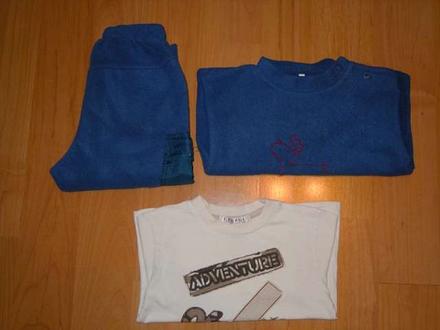 Teplákovka  + triko, 86