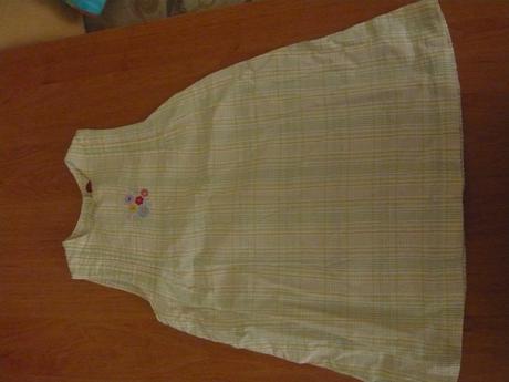 Plátěné šatičky, wolf,92