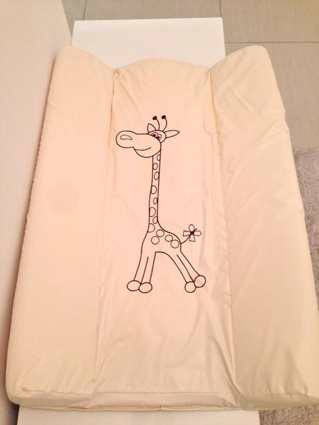 Prebalovaci podlozka zirafka+kos na pleny,