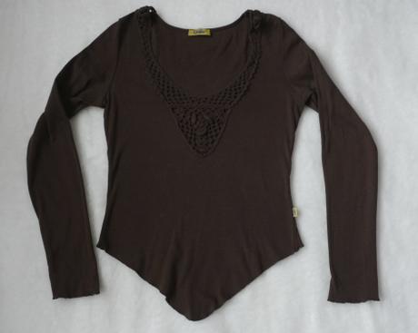 Hnede bavlnene triko, s