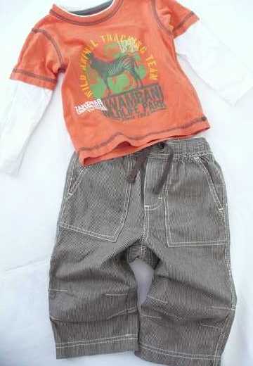 Tričko dvojitý efekt rukávů, st. bernard,86