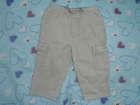 Béžové manžestrové kalhoty, oshkosh,86