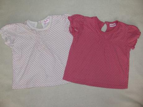 2x puntíkaté tričko s krátkým rukávkem, cherokee,68