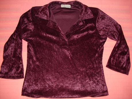 Semišová blůzka 3/4 rukáv, terranova,s