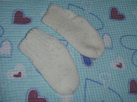 Bílé teplé ponožky, 68