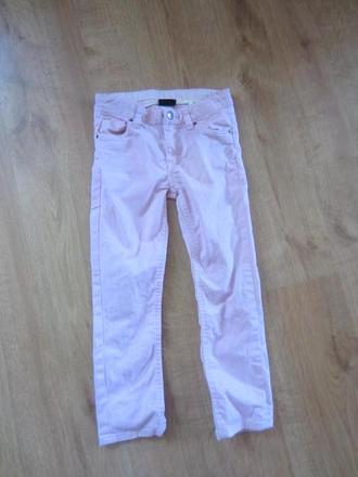 Světlerůžové motýlkové skinny, slimky, h&m,116