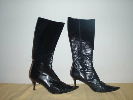 Italské kozačky s vysokým podpadkem, vel. 37, 37