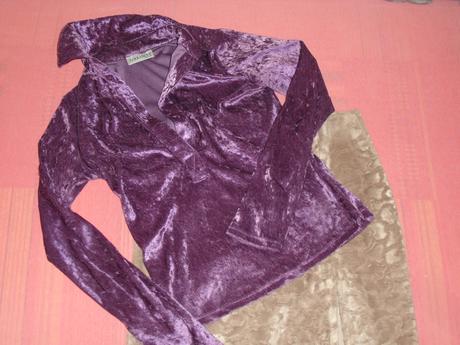 Semišová blůzka, terranova,s