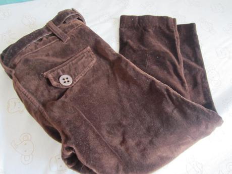 Čokoládové sametové kalhoty, zara,104