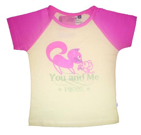 Dívčí triko s krátkým rukávem,český výrobek, 110