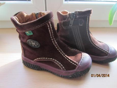 Celokožené vínové kožené boty, kickers,22