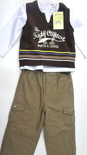 3-dílný komplet značky gomeb, 68