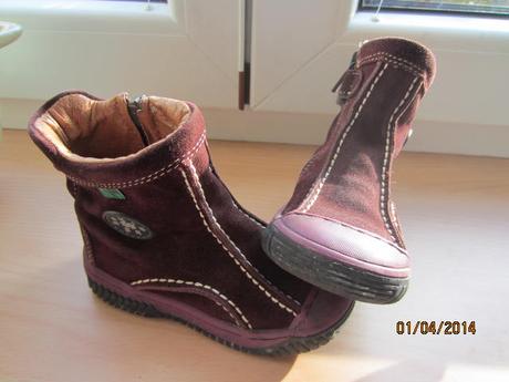 Celokožené vínové kožené boty, kickers,22