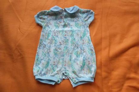 Letní overálek s krátkým rukávkem moc příjemný, 74