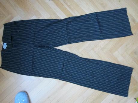 Černé kalhoty s proužkem-etam, l