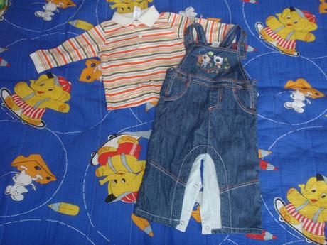 Komplet, vel. 68, triko + kalhoty - c&a,, c&a,68