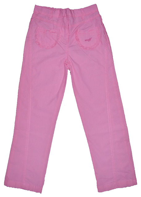 Dívčí plátěné kalhoty, wolf,128