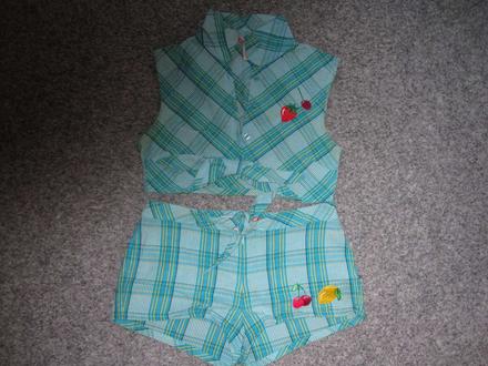 Komplet šortek a topu, kenvelo,m